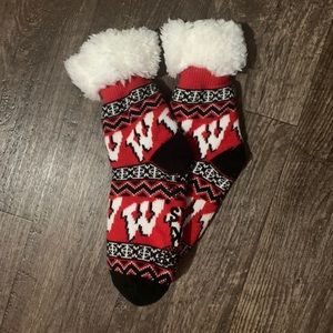 MUK LUKS Wisconsin Badgers Socks